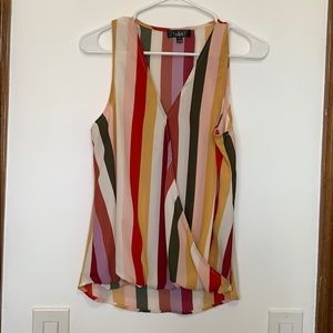 Striped multicolor tank